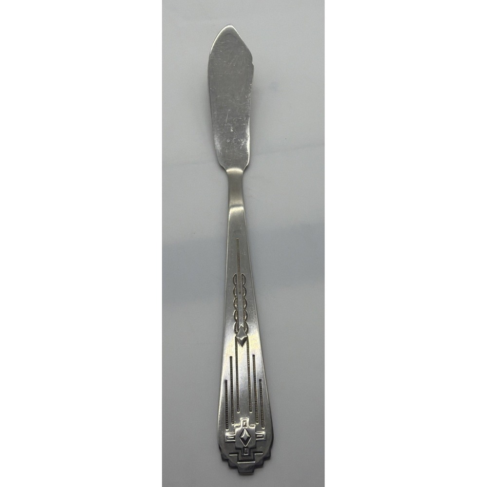 Zia International Stainless Steel 1990-93 Flat Handle Master Butter Knife